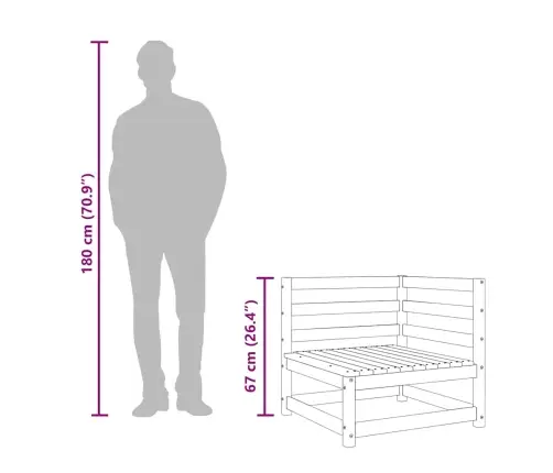 Dvivietė Sodo Sofa Su Pakoja, Pušies Medienos Masyvas