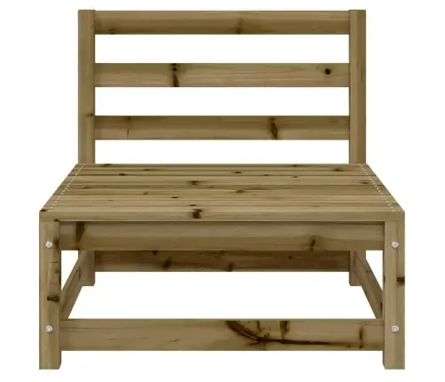 2-Vietīgs Dārza Dīvāns, Kājsoliņš, Impregnēts Priedes Koks Vidaxl