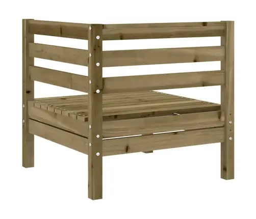 Dārza Stūra Dīvāns, Impregnēts Priedes Koks Vidaxl