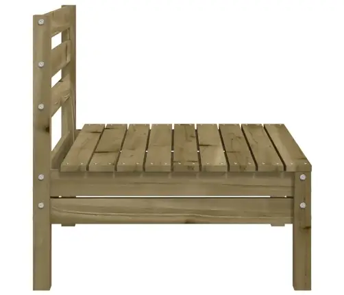 Dārza Dīvāns Bez Roku Balstiem, Impregnēts Priedes Koks Vidaxl