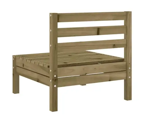 Dārza Dīvāns Bez Roku Balstiem, Impregnēts Priedes Koks Vidaxl