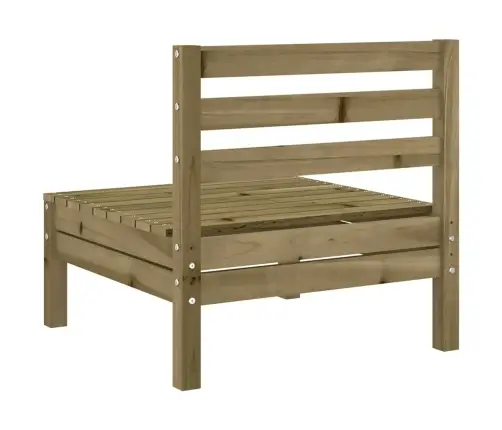 Dārza Dīvāni Bez Roku Balstiem, 2 Gab., Impregnēts Priedes Koks Vidaxl