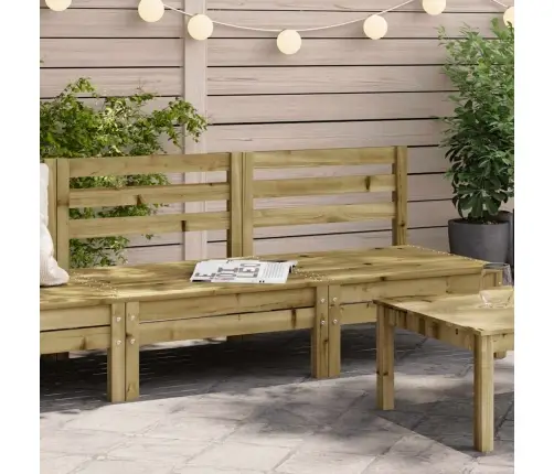 Dārza Dīvāni Bez Roku Balstiem, 2 Gab., Impregnēts Priedes Koks Vidaxl