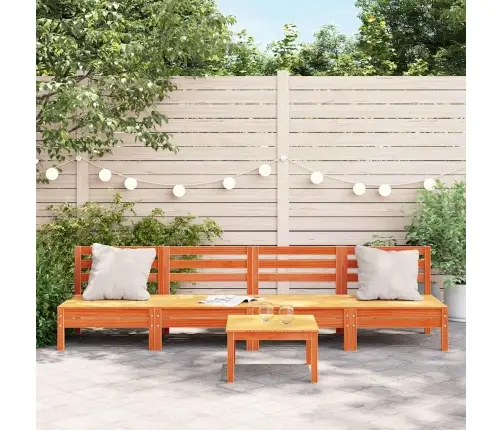 Dārza Dīvāni Bez Roku Balstiem, 4 Gab., Vaska Brūni, Priede Vidaxl Dārza Dīvāni Bez Roku Balstiem, 4 Gab., Vaska Brūni, Priede Vidaxl