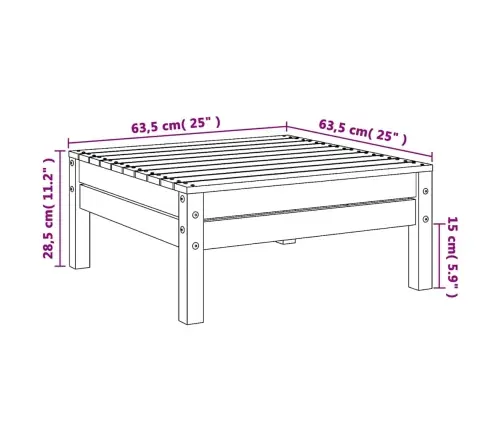 Dārza Soliņš, Impregnēts Priedes Masīvkoks Vidaxl