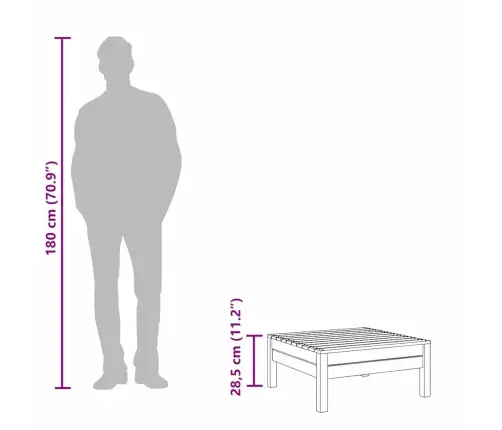 Dārza Soliņš, Impregnēts Priedes Masīvkoks Vidaxl