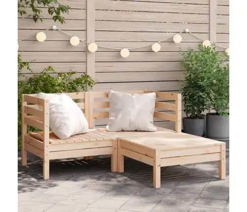 Dvivietė Sodo Sofa Su Pakoja, Pušies Medienos Masyvas