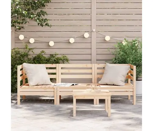 Trivietė Sodo Sofa, Pušies Medienos Masyvas