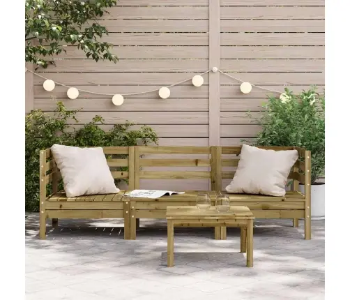 Trīsvietīgs Dārza Dīvāns, Impregnēts Priedes Koks Vidaxl