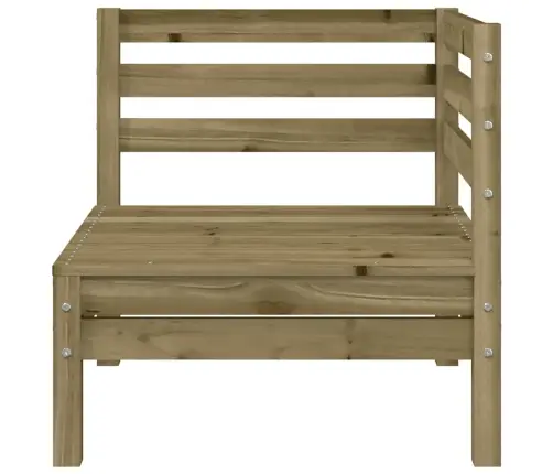 Trīsvietīgs Dārza Dīvāns, Impregnēts Priedes Koks Vidaxl