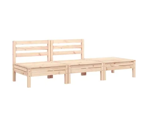 Trīsvietīgs Dārza Dīvāns, Priedes Masīvkoks Vidaxl