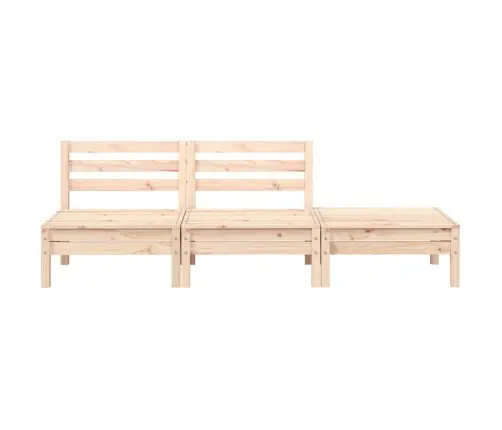 Trīsvietīgs Dārza Dīvāns, Priedes Masīvkoks Vidaxl