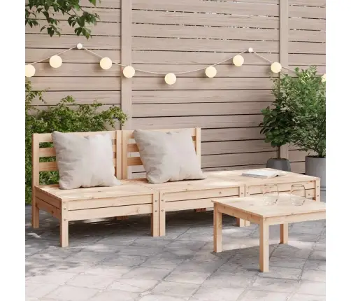Trīsvietīgs Dārza Dīvāns, Priedes Masīvkoks Vidaxl