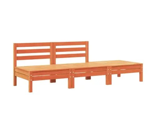 Trivietė Sodo Sofa, Vaško Ruda, Pušies Medienos Masyvas