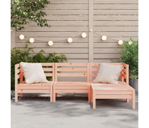 Trīsvietīgs Dārza Dīvāns Ar Kājsoliņu, Duglasa Egles Masīvkoks Vidaxl