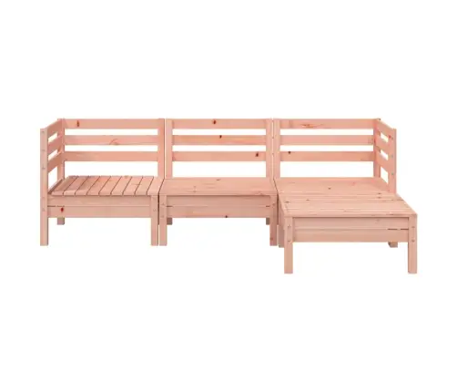 Trīsvietīgs Dārza Dīvāns Ar Kājsoliņu, Duglasa Egles Masīvkoks Vidaxl