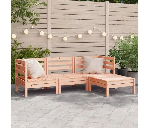 Trīsvietīgs Dārza Dīvāns Ar Kājsoliņu, Duglasa Egles Masīvkoks Vidaxl