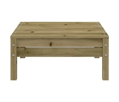 Trīsvietīgs Dārza Dīvāns Ar Kājsoliņu, Impregnēts Priedes Koks Vidaxl