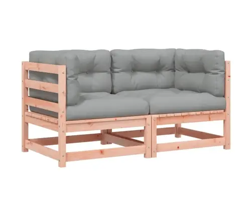 Dārza Stūra Dīvāni Ar Matračiem, 2 Gb., Duglasa Egles Masīvkoks Vidaxl