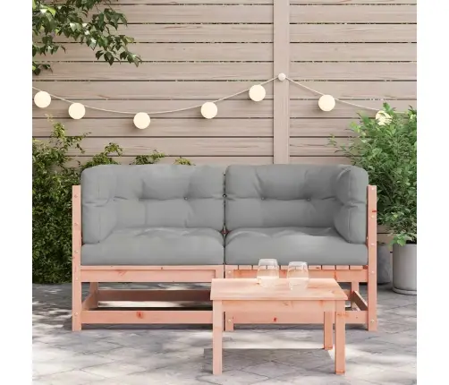 Dārza Stūra Dīvāni Ar Matračiem, 2 Gb., Duglasa Egles Masīvkoks Vidaxl