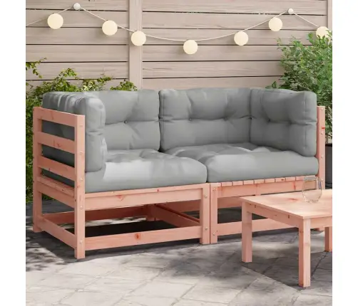 Dārza Stūra Dīvāni Ar Matračiem, 2 Gb., Duglasa Egles Masīvkoks Vidaxl