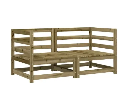 Dārza Stūra Dīvāni Ar Matračiem, 2 Gb., Impregnēts Priedes Koks Vidaxl