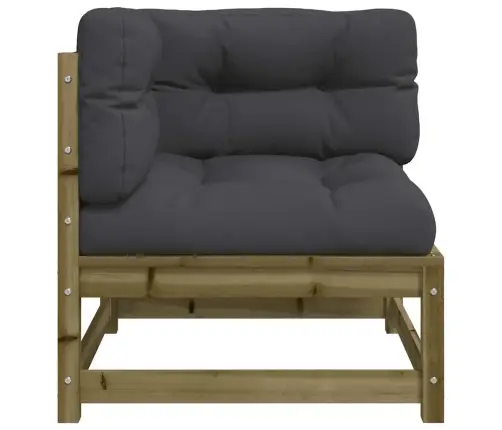 Dārza Stūra Dīvāni Ar Matračiem, 2 Gb., Impregnēts Priedes Koks Vidaxl