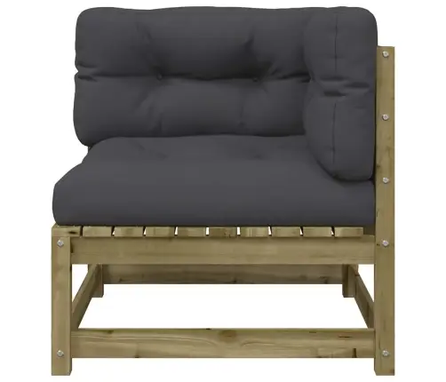 Dārza Stūra Dīvāni Ar Matračiem, 2 Gb., Impregnēts Priedes Koks Vidaxl