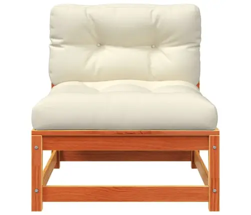 Dārza Dīvāns Ar Matračiem, Vaska Brūnas Priedes Koks Vidaxl