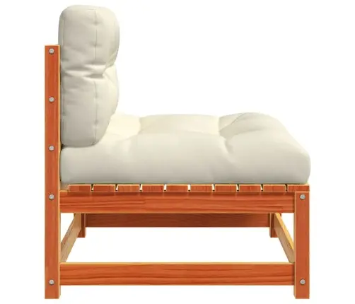 Dārza Dīvāni Ar Matračiem, 2 Gab., Vaska Brūnas Priedes Koks Vidaxl