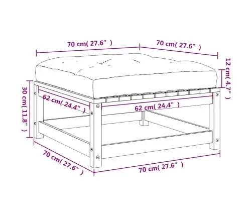 Sodo Pakoja Su Pagalvėle, Pušies Medienos Masyvas