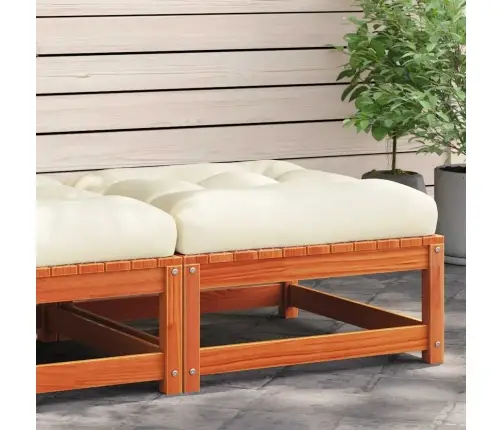 Dārza Soliņš Ar Matraci, Vaska Brūnas Priedes Masīvkoks Vidaxl