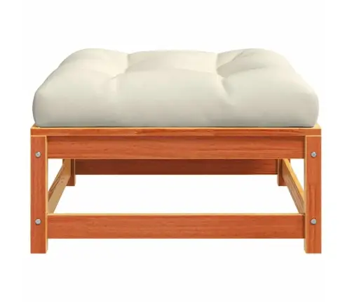 Dārza Soli Ar Matračiem, 2 Gab., Vaska Brūnas Priedes Koks Vidaxl