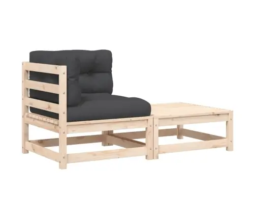 Dārza Stūra Dīvāns Ar Kājsoliņu Un Matračiem Vidaxl