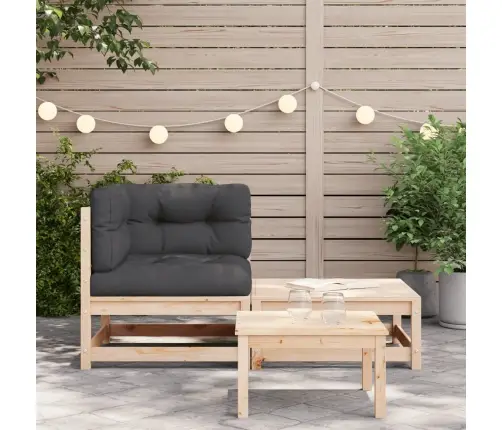 Dārza Stūra Dīvāns Ar Kājsoliņu Un Matračiem Vidaxl