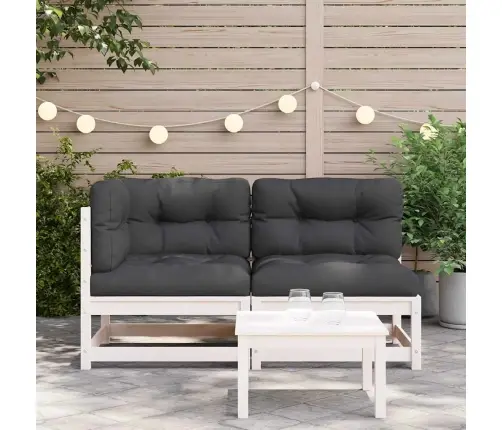 2-Kohaline Aiadiivan Koos Patjadega, Valge, Männipuit