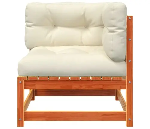 Dvivietė Sodo Sofa Su Pagalvėlėmis, Vaško Ruda, Pušies Masyvas Dvivietė Sodo Sofa Su Pagalvėlėmis, Vaško Ruda, Pušies Masyvas