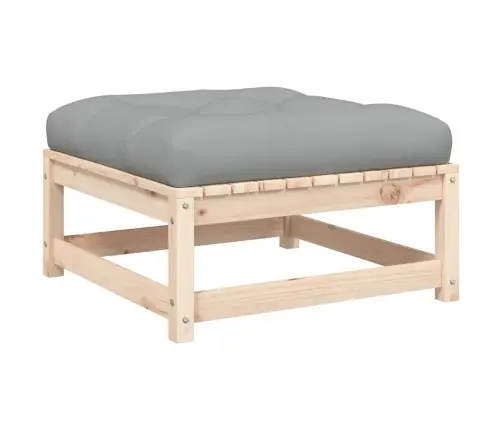 Dārza Dīvāns Ar Kājsoliņu Un Matračiem, Priedes Masīvkoks Vidaxl