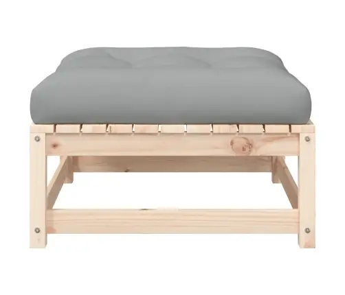 Dārza Dīvāns Ar Kājsoliņu Un Matračiem, Priedes Masīvkoks Vidaxl