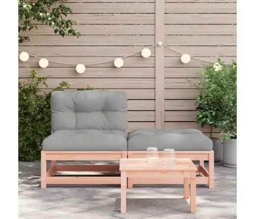 Dārza Dīvāns Ar Kājsoliņu Un Matračiem, Priedes Masīvkoks Vidaxl