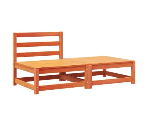 Dārza Dīvāns Ar Kājsoliņu Un Matračiem, Priedes Masīvkoks Vidaxl