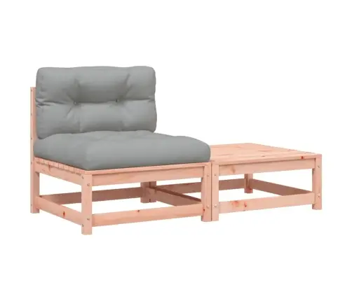 Sodo Sofos Dalis Su Pagalvėlėmis Ir Pakoja, Be Porankių