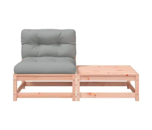 Sodo Sofos Dalis Su Pagalvėlėmis Ir Pakoja, Be Porankių