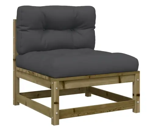 Dārza Dīvāns Ar Kājsoliņu Un Matračiem Vidaxl
