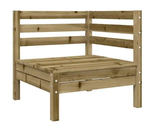 Dārza Stūra Dīvāns Ar Matračiem, Impregnēts Priedes Koks Vidaxl