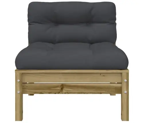 Dārza Dīvāns Ar Matračiem, Impregnēts Priedes Koks Vidaxl Dārza Dīvāns Ar Matračiem, Impregnēts Priedes Koks Vidaxl