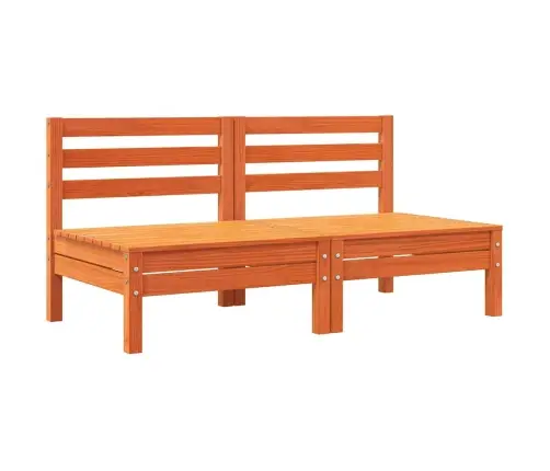 Sodo Sofos Dalys Su Pagalvėlėmis, 2Vnt., Vaško Rudos, Pušis