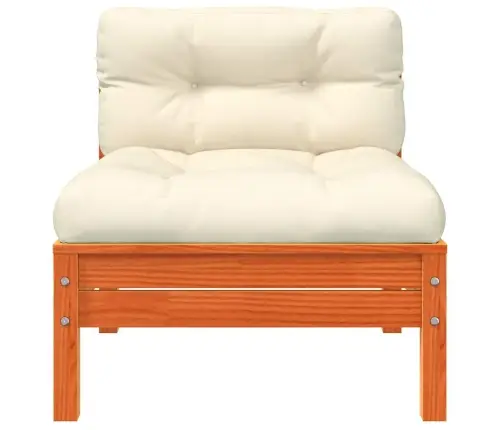 Sodo Sofos Dalys Su Pagalvėlėmis, 2Vnt., Vaško Rudos, Pušis