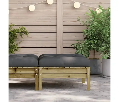 Dārza Soliņš Ar Matraci, Impregnēts Priedes Masīvkoks Vidaxl