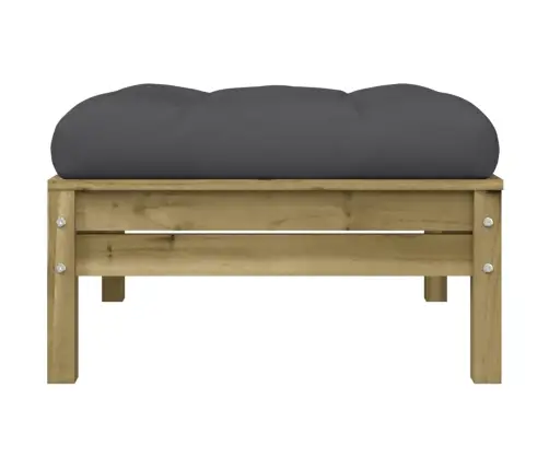 Dārza Soliņš Ar Matraci, Impregnēts Priedes Masīvkoks Vidaxl